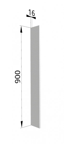 Панель торцевая (для шкафа верхнего торцевого высокого) ВПТ 400 Ройс (Графит софт) в Станционно-Ояшинском - stancionno-oyashinskij.mebel54.com | фото