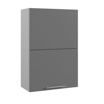 Ройс ВПГПМ 600 Шкаф верхний высокий Blum Aventos HF (Графит софт/корпус Серый) в Станционно-Ояшинском - stancionno-oyashinskij.mebel54.com | фото