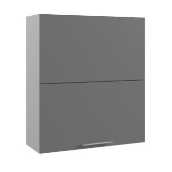 Ройс ВПГПМ 800 Шкаф верхний высокий Blum Aventos HF (Графит софт/корпус Серый) в Станционно-Ояшинском - stancionno-oyashinskij.mebel54.com | фото